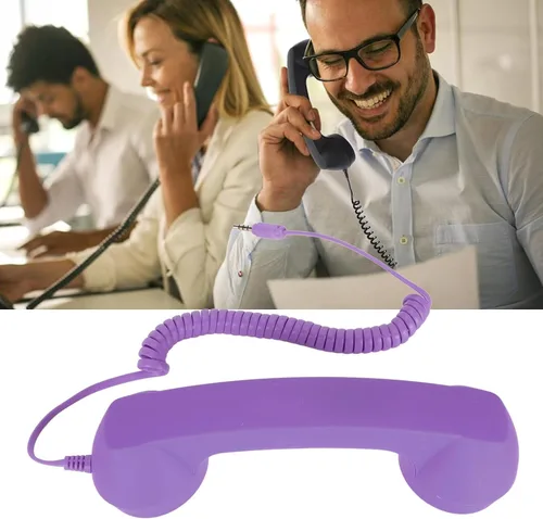 Miniatura 8 de Auricular retro para teléfono, auricular de teléfono para teléfono celular tipo C con conector de 0.138 in, receptor de teléfono móvil, micrófono