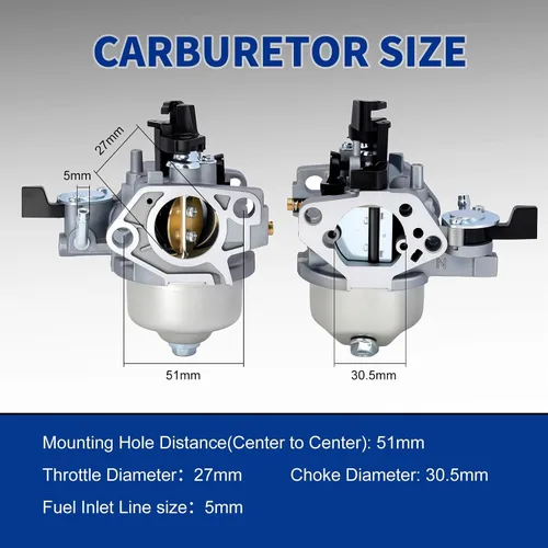 Miniatura 3 de Carburador GX390 para Honda GX 390 GX340 13HP 11HP Motor DXPW60605 DXPW60606 DH4240B DXPW4240 DXPW4440 Hidrolavadora Reemplazar 16100-ZF6-V01