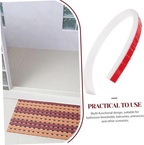 Miniatura 7 de DOITOOL Protector para bañera, barrera de agua para ducha, tapón de agua para piso, 19.7 in, silicona resistente, autoadhesiva para un fácil montaje
