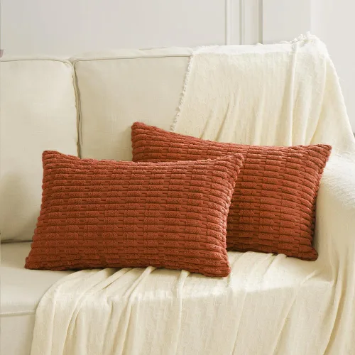 Miniatura 44 de Fancy Homi - Paquete de 2 fundas de almohada decorativas estilo bohemio de 16 x 16 pulgadas para sala de estar, sofá, cama, funda de cojín cuadrada