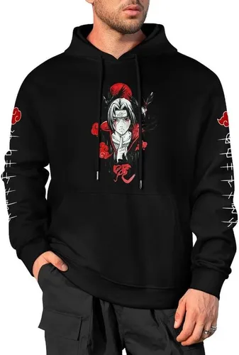 Miniatura 3 de MIOBER Anime - Conjunto de sudadera con capucha y pantalones deportivos de manga larga para hombre y mujer