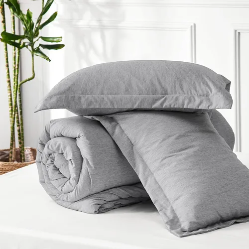 Miniatura 57 de Bedsure Juego de edredón Twin/Twin XL, ropa de cama suave beige para todas las estaciones, juego de cama teñido catiónico, 2 piezas, 1 edredón