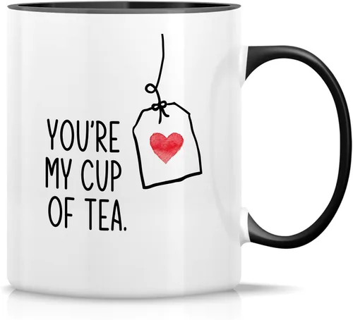 Miniatura 30 de Retreez - Taza divertida con texto en inglés "Once in A While Someone Amazing Comes Along", 325 ml, tazas de café de cerámica, regalos de cumpleaños