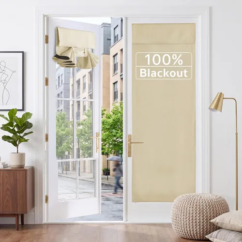 Miniatura 83 de RYB HOME 2 Paneles Cubierta de Ventana de Puerta de Aula, Persianas Opacas para Ventanas y Puertas de Aula Cubierta Persianas de Confinamiento