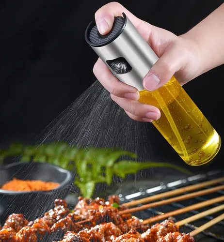 Miniatura 8 de Pulverizador de aceite de oliva para cocinar, rociador para freidora de aire, vinagre de canola, aceite vegetal, mini botella portátil, utensilios