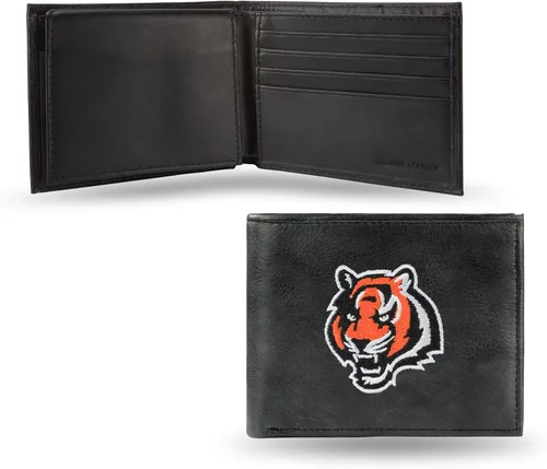 Miniatura 16 de Rico Industries Billetera de cuero bordada para hombre de la NFL
