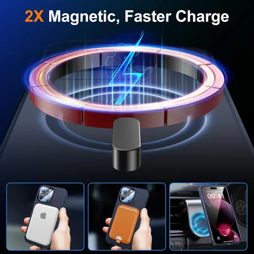 Miniatura 5 de Meifigno Window Mag Series - Funda diseñada para iPhone 15 Pro, soporte de cámara integrado y compatible con MagSafe, parte trasera mate translúcida