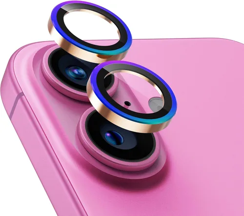 Miniatura 30 de UARMOR - Protector de lente de cámara compatible con iPhone 17, 16 y 16 Plus: vidrio templado 9H y cubierta de aluminio, transparente HD, kit