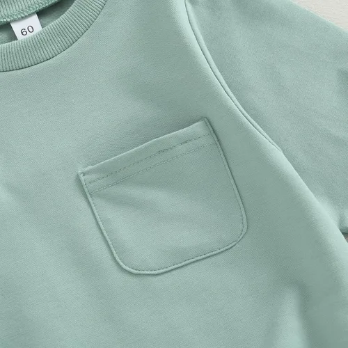 Miniatura 5 de AEEMCEM Sudadera de gran tamaño para bebé niño y niña, mameluco de manga larga, con bolsillo, con burbujas, suéter de otoño