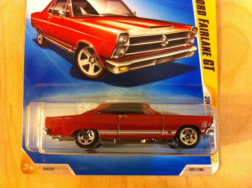 Miniatura 4 de 2009 Hot Wheels 031/190 '66 Ford Fairlane GT rojo 1: 64
