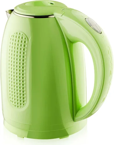 Miniatura 11 de OVENTE - Hervidor eléctrico de té de 1,7 litros de doble pared, caldera y calentador de agua de 1100 W con exterior de tacto frío, interior aislado