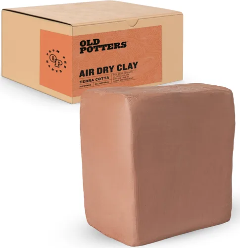 Old Potters Arcilla seca al aire premium, terracota, 10 libras