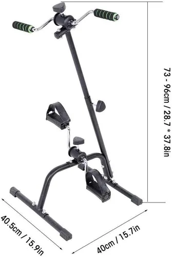 Miniatura 4 de Mini brazo pierna ejercicio bicicleta de ejercicio pedal plegable para ancianos discapacitados, ciclo compacto estacionario peddler máquina
