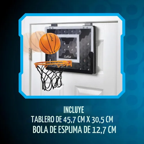 Miniatura 6 de EastPoint Sports Shh Sports - Juego de baloncesto para colocar sobre la puerta, bola de espuma silenciosa, tablero de 18 x 12 pulgadas, a partir