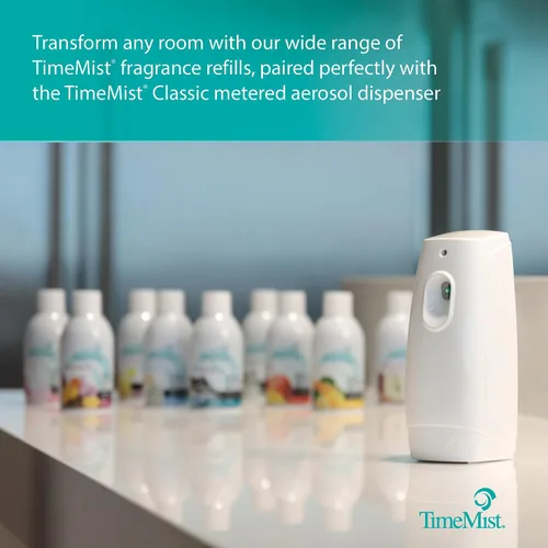 Miniatura 6 de TimeMist Classic Despachador de fragancia en aerosol medido 1047717 (1 Unidad) Ideal para baño, vestuario, sala de descanso y lavandería
