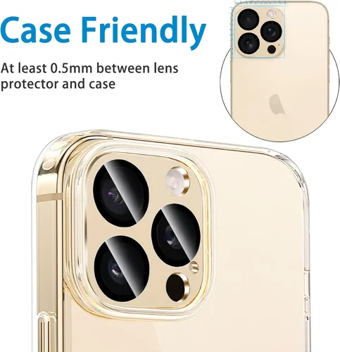 Miniatura 39 de Protector de lente de cámara diseñado para iPhone 12 Pro Max, con diamantes de imitación 3D con diamantes de imitación 9H, vidrio templado, Rosado