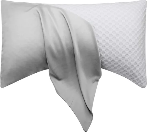 Miniatura 20 de ELIBABA Funda de almohada refrescante de bambú para dormir de lado, tamaño king, 20 x 36 pulgadas, lila claro Morado claro