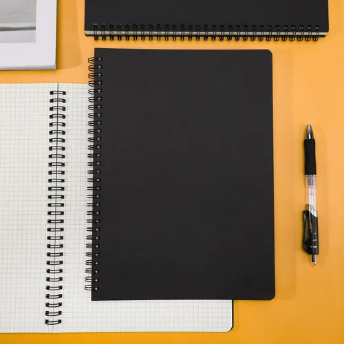 Miniatura 6 de EUSOAR Cuaderno de espiral de papel cuadriculado, B5, paquete de 3 unidades de 7.3 x 10.2 pulgadas, 120 páginas, cuaderno de papel de tapa dura