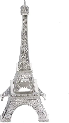 Miniatura 3 de BalsaCircle Centro de mesa de torre Eiffel de metal negro de 10 pulgadas para regalos de fiesta de boda, decoración de mesa, suministros para cenas