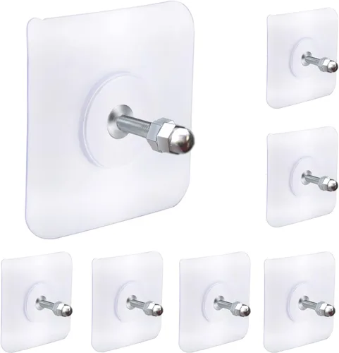 Miniatura 8 de AIERSA Perchas de Pared Sin Clavos, 20 Piezas de Perchas para Cuadros Sin Clavos, Cuelga Marcos en la Pared Sin Clavos, Adhesivos Sin Clavos