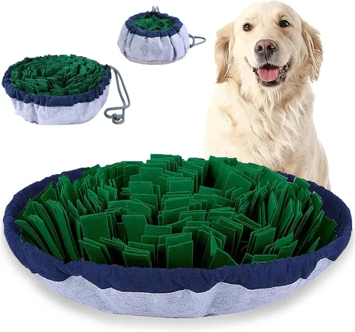 Miniatura 11 de PET ARENA Alfombrilla de olfateo para perros de razas grandes, gatos - 25" x 25" juguetes de enriquecimiento para perros con alfombrilla de olfateo