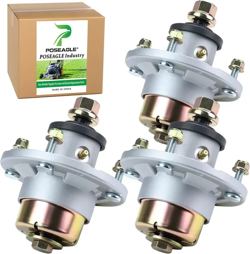 Miniatura 16 de Conjunto de husillo AM144608 previamente engrasado con polea de husillo UC20697 para John Deere X330 X350 X354 X370 X380 X384 X390 X394 X570 X580