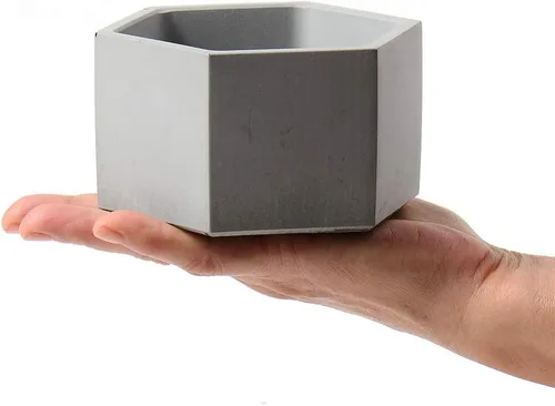 Miniatura 3 de NICOLE Molde de silicona para maceta, moldes de cemento para cenicero, moldes para plantas suculentas