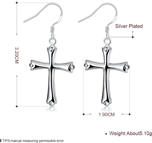 Miniatura 2 de Aretes de árbol de la vida, joyería de moda, chapado en plata de ley, colgantes de árbol, aretes colgantes colgantes para mujeres y niñas, Metal