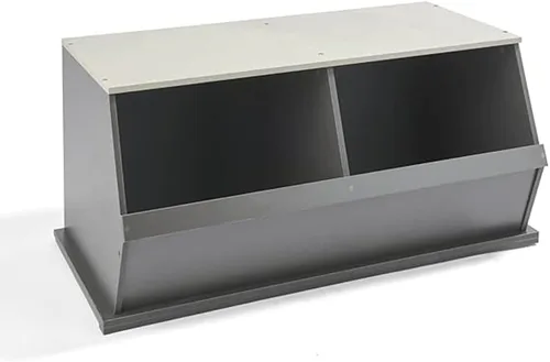 Miniatura 10 de Badger Basket Organizador apilable de almacenamiento de juguetes de dos cubos para niños, almacenamiento duradero en la habitación de los niños