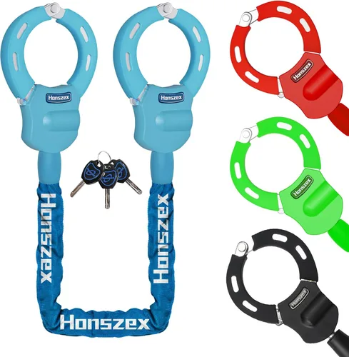 Miniatura 12 de Cerraduras de Scooter Eléctrico Honszex Antirrobo, Soporte para Teléfono de Scooter y Candado de Cadena de Scooter con Llave, Candado Antirrobo