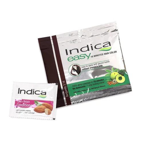 Miniatura 6 de Indica Easy Shampoo Based Color de cabello Borgoña Paquete de 3