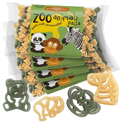 Miniatura 38 de Pastabilities Pasta con forma divertida para niños, sopa de fideos de dinosaurio, divertido dinosaurio con mezcla de sopa temática animal, pasta