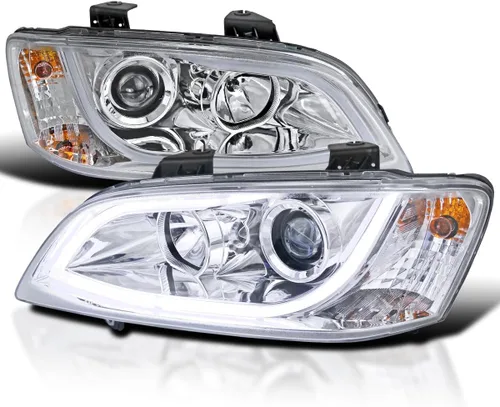 Miniatura 10 de SPEC-D TUNING Barra de luz LED negra para proyector compatible con Pontiac G8 2008-2009, conjunto de faros delanteros izquierdo + derecho