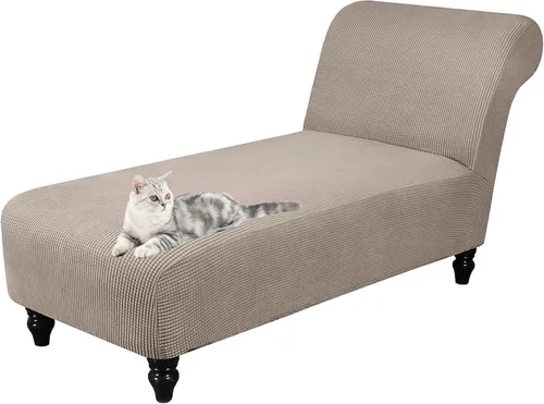 Miniatura 10 de Funda para tumbona sin brazos, fundas elásticas para silla de sala de estar, funda de diván sin brazos, fundas de interior para dormitorio, tela
