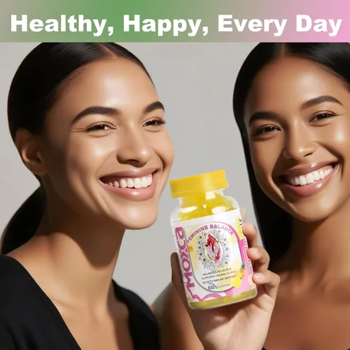 Miniatura 3 de Gomitas de equilibrio femenino para mujeres, probióticos, vitamina C, fruta de piña, apoya la salud vaginal, el equilibrio del pH para las mujeres