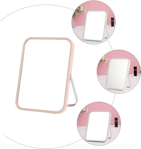 Miniatura 4 de FOMIYES 1pc espejo de vanidad luces plegable soporte para cosméticos caseros estilo simple color aleatorio
