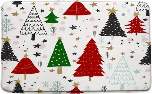 Miniatura 21 de GCTNBJL Juego de 3 alfombrillas de baño de Feliz Navidad, muñeco de nieve, copo de nieve, ramas, árbol, corazón, invierno, vacaciones, rústico