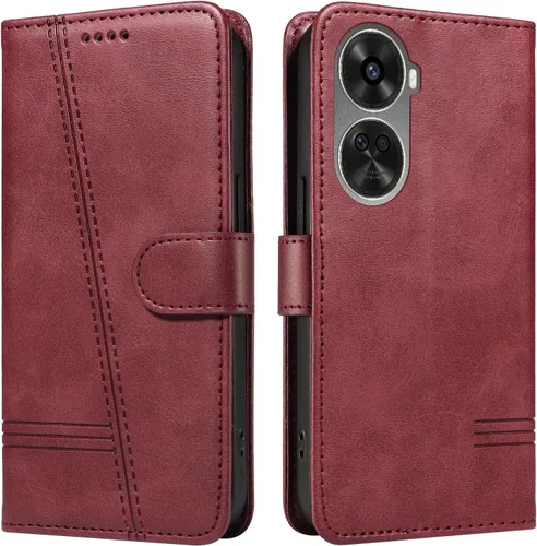 Miniatura 134 de Funda con tapa para Huawei Nova Lite 3, protección de 360 grados, a prueba de golpes, de piel sintética, con función atril y 3 ranuras