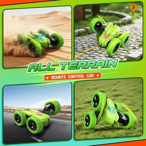 Miniatura 4 de Excitobo Coche de Control Remoto, 4WD 2.4GHz Coches RC Rápidos con Luces en las Ruedas, Juguetes para Niños de 3 a 12 Años, Regalos de Cumpleaños
