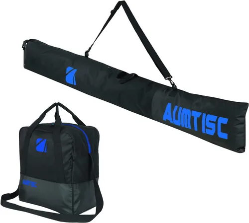 Miniatura 10 de AUMTISC Ski and Boot Bag Combo for Air Travel Flying, Padded Two-Piece Snow Ski Bags, Adjustable Length Ski Travel Bag for Skis Up to 200cm and