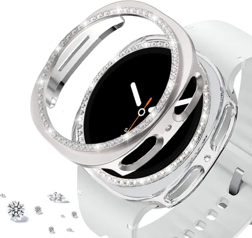 Miniatura 14 de DEALELE Paquete de 1 + 3 fundas y protector de pantalla compatible con Samsung Galaxy Watch FE / 5/4 de 1.575 pulgadas, funda protectora