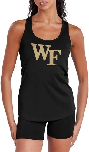 Miniatura 215 de Camiseta deportiva sin mangas oficial de NCAA Collegiate para mujer, con espalda cruzada, colección con logotipo primario