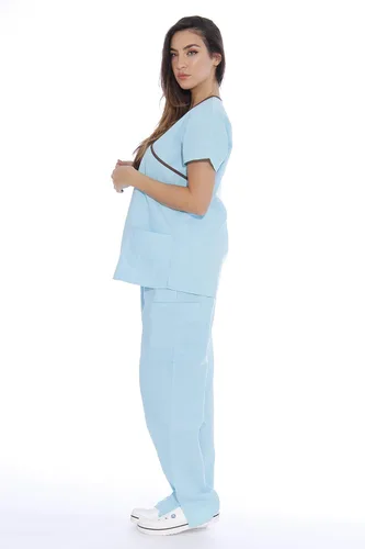 Miniatura 2 de Just Love Conjuntos de uniformes médicos para mujer (envoltura simulada)