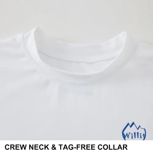 Miniatura 4 de Willit Camiseta de natación de manga larga para niños con protección solar UPF 50+, protección solar SPF de secado rápido