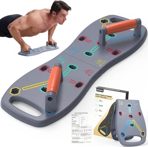 Miniatura 7 de HOTWAVE Push Up Board, Portable Pushup Board for Men, Foldable Push-up Board, Multifunctional Push Up Board-20 in 1 at Home Gym, Pushup Handles for