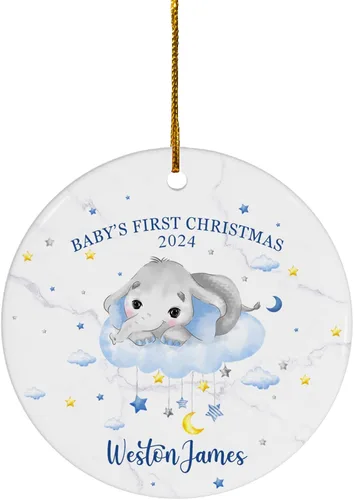 Miniatura 8 de FLOCHIL Adorno personalizado para la primera Navidad del bebé 2023, adorno de la primera Navidad de los bebés 2023, regalo para niños, bebés