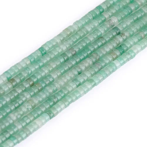 Miniatura 39 de GEM-Inside - Cuentas espaciadoras de Rondelle de 0.079 x 0.157 in, color natural mixto, multicolor, jade heishi, cuentas espaciadoras para Jade