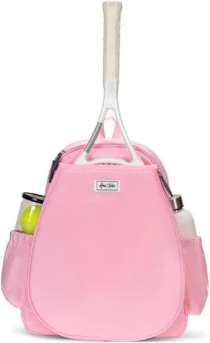Miniatura 3 de Ame & Lulu Game On - Mochila de tenis, contiene correas acolchadas y ajustables, dos bolsillos exteriores para botellas de agua