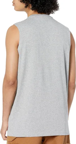 Miniatura 2 de Carhartt Men's Big & Tall Relaxed Fit Heavyweight Sleeveless Pocket T-Shirt