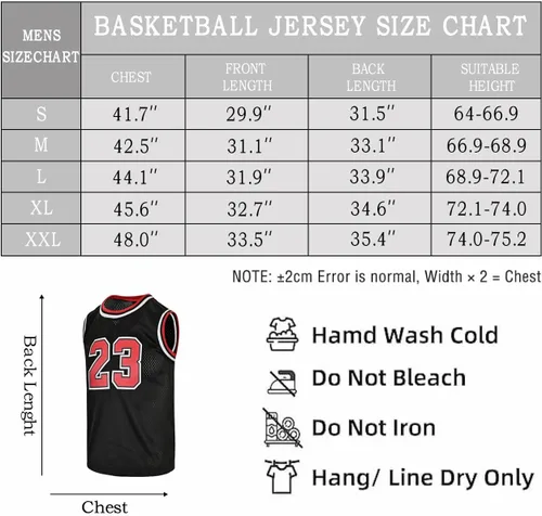 Miniatura 6 de Sudadera de baloncesto para hombre #23 sin mangas clásica de los 90's Hip Hop Retro Jersey bordado camisa regalo negrorojo S-XXL
